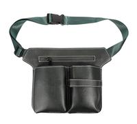 Hair Stylist Scissors Pouch Belt Leather Tool Bag with Waist Belt | Portable Leather Design, Green Finish, for Hairdressers in Barber Shops and Salons, Easy to Carry