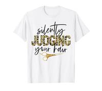 Hair Stylist Thank Leopard Cheetah Print Silently Judging T-Shirt