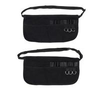 Hair Stylist Waist Apron Adjustable Tool Storage Belt for Hairstylist Makeup Artist Nylon Material 2 Pcs