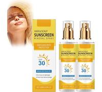 Hair Sun Protection Spray, Scalp Sunscreen, Uv Hair Protector Spray, SPF30, Non-Greasy And Waterproof Formula, Prevents Fade Dryness, Perfect for Beach, Hiking, Running (2)