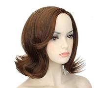 Hair Tails Upturned Wig Women's Pixie Cut Short Wigs Heat-Resistant Synthetic Comfortable Breathable Short Curly Wigs Suitable for Daily Gatherings (D 14in)