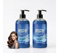 Hair Thickening Biotin Shampoo, Deep Cleansing Greasy Hair & Nourishing For Stronger Smoother Ha/ir, Strengthens Fine & Thinning Ha/ir, Thicker & Fuller Ha/ir, Easy To Rinse Without Residue (2pcs)