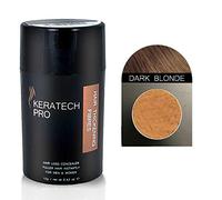 Hair Thickening Fibres by Keratech Pro 12ml | Instantly Fuller and Thicker hair | Advanced 100% Natural Keratin formula | (Dark Blonde)