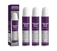 Hair Thickening Serum for Hair, Refreshing Leave-In Scalp Roll On for Thinning Hair, Scalp Care, Nourishing Hydrating And Strengthening Hair, Thicker Hair, Reduces Oil (15ml, 3pcs)