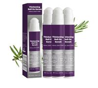 Hair Thickening Serum, Hair Growth Serum Roll-On, Stimulates Hair Growth, Refreshing Leave-in Roll-On for Thinning Hair, Reduces Hair Loss, for Men and Women (3 Pieces)