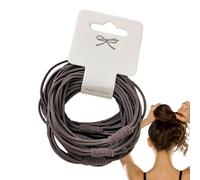 Hair Tie | 10 Elastic Hair Bands | Halter a Pference | Elegant Multilayer Holder for Adult Women Hair Accessories 10 Colors