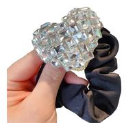 Hair Tie Shimmering Full Rhinestones Hair Rope Heart Blingbling Scrunchies Princess at Large Ties