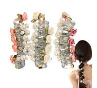 Hair Ties - 8cm/3.15inch Colorful Hair Bands Spiral Hair Bands, 3Pcs Headbands, Ponytail Holder | Bobbles