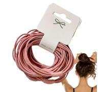 Hair Ties No Damage | 10PCS High-Elastic Multi-Coloured Hair Bands for Women & Girls | Ponytail Holders, Soft Rubber Hair Ropes for Daily Use, Sports & Styling