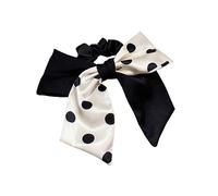 Hair Ties,Scrunchies, Personality Asymmetric Black and White Dot Hair Headdress Does Not Hurt The Hair