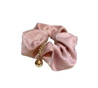Hair Ties,Scrunchies, Retro Satin Hot Diamond Hair Circle Socialite Flower Headdress Hair Rope