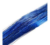 Hair Tinsel 93/120cm Sparkle Synthetics Hair Extensions Tinsel Rainbow Colored Strands Girls Headwear Hairbinge Laser False Decor(3 pcs,SAPPHIRE BLUE_48INCHES)