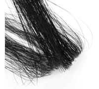 Hair Tinsel Extensions 200 Strands with Tools, Sparkling Shiny Hair Tinsel Kit, Heat Resistant Glitter Tinsel Hair Extensions for Women Girls 48 Inch (200 strands black)