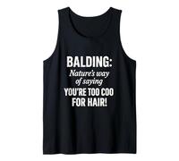 Hair Today Gone Tomorrow Funny Bald Design Tank Top