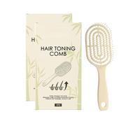 Hair Toning Comb,Detangling Hair Brush,Flexible Soft Pin Bristles,Does not Pull, Removes Tangles,Detangling Wet/Dry Hairs, Curly & Wet Hairs,Head Massaging Pro (2PCS)