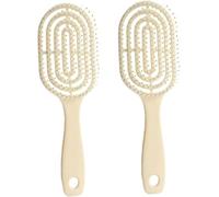 Hair Toning Comb,Straight Curly Hair Styling Comb,Soft Flexible Pintooth Teeth Anti-tangling Hairbrush,Wet Dry Prevent Breakage Hairdressing,For Home Salon Use