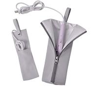 Hair Tool Bag, Heat Resistant Mat Pouch, Waterproof Dustproof Organizer, Compact Travel Styling Case for Vanity Table, RV, Salon, Hairstylist, Makeup Station, Home, or On-the-Go Use, Gray, Fare