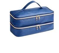 Hair Tool Travel Bag, 2-Layer Waterproof Carrying Organizer Case for Shark Flex Style & Dyson Airwrap, Portable Storage Pouch with PU Leather for Daily Hairstyling Use