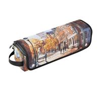 Hair Tool Travel Bag and Heat Resistant Mat Portable Travel Carrying Case for Flat Iron Hot Tools and Haircare Accessories, Freedom Trail