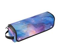 Hair Tool Travel Bag and Heat Resistant Mat Portable Travel Carrying Case for Flat Irons, Straighteners, Curling Irons, Ethereal Cosmic Wave Pattern
