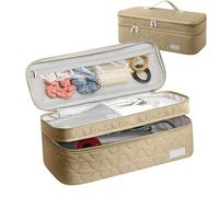 Hair Tool Travel Bag - Double-Layer Hair Tool Organiser Bag | Hair Styling Tools Travel Bag | Hair Dryer Bag | Portable Hair Tool Carrying Case for Hair Curler, Hair Styler