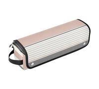Hair Tool Travel Bag for Women and Heat Resistant Mat Curling Iron Travel Holder Storage Bag for Flat Iron Hot Tools and Haircare Accessories, Colorful Simple Casual Design Pinstripe Travel, Colorful