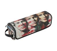 Hair Tool Travel Bag for Women and Heat Resistant Mat with Zipper Large Hair Straigheners Travel Case for Flat Iron Hot Tools and Haircare Accessories, Americana Liberty Icons