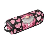 Hair Tool Travel Bag for Women with Iron Mat Cute Heart Pink Buffalo Plaid Valentines Heating Tools Travel Bag Organizer for Straigheners Curling Iron Hair Dryer Trave Case Women