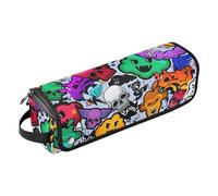 Hair Tool Travel Bag for Women with Iron Mat Heating Tools Travel Bag Organizer for Hot Tools Curling Iron Flat Irons Hair Volumizer Styler, 1970s Disco Retro Grunge Graffiti Travel