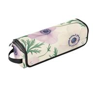 Hair Tool Travel Bag with Heat Resistant Mat Carrying Case Flat Curling Iron Waterproof Organizer for Hot Tools Curling Iron Flat Irons Hair Volumizer Styler, Israel Anemone Coronaria Summer Flowers