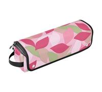 Hair Tool Travel Bag with Iron Mat Hair Tools Organizer Storage Bag for Straigheners, Curling Iron, Hair Dryer, Henri Style Leaf Petal Colorful