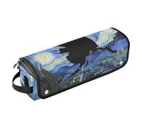 Hair Tool Travel Bag with Removable Heat Resistant Mat Double-Layer Travel Carrying Case for Straigheners, Curling Iron, Hair Dryer, Alaska State Starry Night Alaska Map Hair Accessories