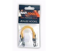 Hair Tools 4Pcs Blonde Bunjee Hair Ties - Elastic Hair Ties for All Hair. Elastic Cord with Hook. Elastic Hair Bands with Hook Fastening for Ponytails. Essential Hair Accessories.