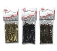 Hair Tools 50 Pcs Waved 2" Brown Hair Grips - Pack of 50 Hair Pins for Buns, Ponytails & More Hair Styles. 2" Long Bobby Pins for Brown Hair. Essential Hair Accessories for Women & Girls.