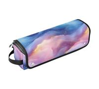 Hair Tools Travel Bag and Heat Resistant Mat Dustproof Travel Hair Straightener Bag for Hot Tools Curling Iron Flat Irons Hair Volumizer Styler, Vibrant Blue Pink Purple Trave Case for Women