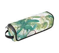 Hair Tools Travel Bag and Heat Resistant Mat Large Hair Straigheners Travel Case for Hot Tools Curling Iron Flat Irons Hair Volumizer Styler, Tropical Summer Coconuts