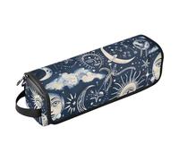 Hair Tools Travel Bag and Heat Resistant Mat with Zipper Waterproof Portable Open Flat Travel Bag for Hot Tools Curling Iron Flat Irons Hair Volumizer Styler, Astrology Eyes Moon Portable
