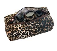 Hair Tools Travel Bag - Compatible with Dyson Airwrap & Shark Flexstyle, Cute Floral Portable Hair Tool Organizer for Travel & Home Storage (Small Leopard Print)