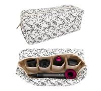 Hair Tools Travel Bag Compatible with Dyson Airwrap Styler & Shark Flexstyle, Portable Travel Case for Dyson Air Wrap Attachments with Large Opening, Hair Dryer Curling Irons Storage Bag(Black)