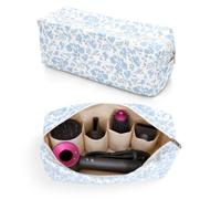Hair Tools Travel Bag Compatible with Dyson Airwrap Styler & Shark Flexstyle, Portable Travel Case for Dyson Air Wrap Attachments with Large Opening, Hair Dryer Curling Irons Storage Bag (Blue)