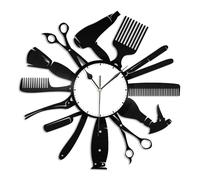 Hair tools Vinyl Wall Clock Record Art Design Home and Room Decoration Vintage Design Office Bar Room Home Decor