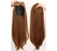 Hair Topper for Women, 20 Inch Clip in Hair Pieces for Women with Thinning Hair Hair Loss Cover(Ginger Brown)
