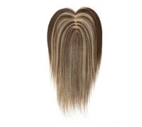 Hair Topper Human With Clips Machine-Remy Toppers For Woman Natural For Thin One Piece- 7X11CM(P4-27,8 inch)