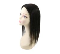Hair Topperes Human Hairs Mono Base 13x13 cm Toppers For Women with Thinning Hand Made Topper Piece Clip In Haires Adds Volume(12inches,Natural Black)