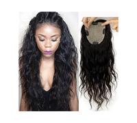 Hair Toppers for Thinning Hair 8"-22" Brazilian Human Hair Toppers for Women 5"x5" Swiss Lace Base Clip In Loose Wavy Hair Topper Hairpiece(22inches)