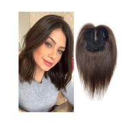 Hair Toppers for Women Real Human Hair Topper for Women 13X12cm Breathable Swiss Lace Base Hair Pieces 10 Inch Natural Hairline Remy Hair Topper Hairpieces Add Hair Volume Hair Toppers for Women Real