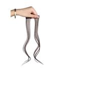 Hair Toppers, Side Part Hair, Long Side Air Bangs, Wavy Curly Clip In Front For Women(Deep brown)