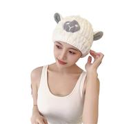 Hair Towel Shower Cap 1pcs Microfiber Hair Turban Quickly Dry Hat Wrapped Towel Bathing Bathroom(Color 02)