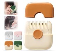 Hair Trimmer Comb,Tail Comb,Split End Removal & Hair Styling Tool, Mini Portable Hair Breakage Tool, Dual-Sided Design with Cover, for Thinning Hair Cutting and Styling Scissors Hairdressing (Orange)