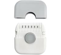 Hair Trimmer Comb,Tail Comb,Split End Removal & Hair Styling Tool, Mini Portable Hair Breakage Tool, Dual-Sided Design with Cover, for Thinning Hair Cutting and Styling Scissors Hairdressing (White)